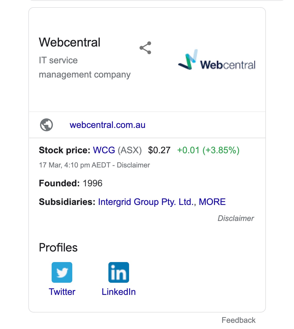 What is a Google Business Profile Panel or Knowledge Graph?